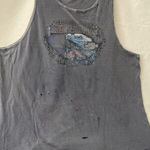 Vintage distressed men’s Harley Davidson, tank top size 3X